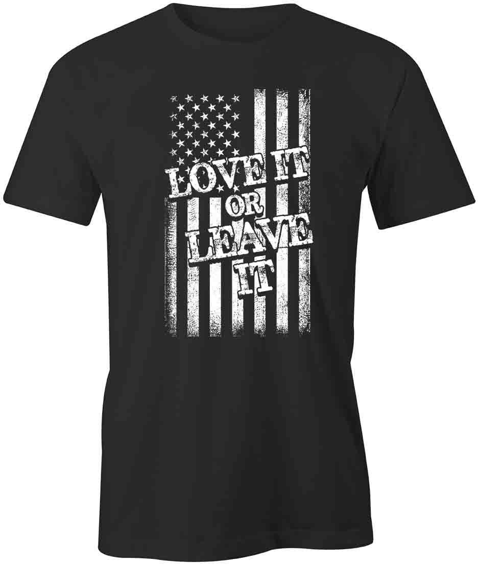 LOVE IT OR LEAVE IT USA FLAG TShirt Tee Short-Sleeved Cotton CLOTHING S1BSA29 XXL