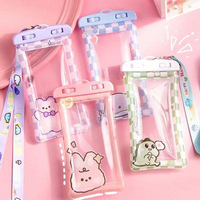 Cute Phone Waterproof Bag With Touch Screen For Swimming, Drifting, Pography, Sealing, Phone Case, Diving Case, Neck Hanging
