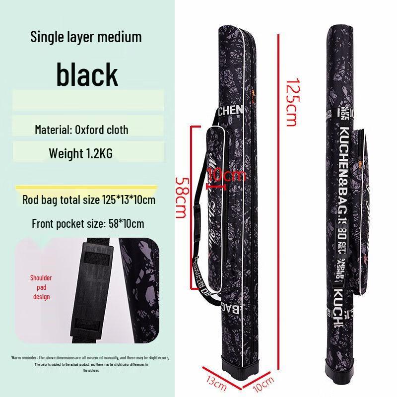 Oeny Portable Camouflage Double-Layer Fishing Rod & Tackle Bag