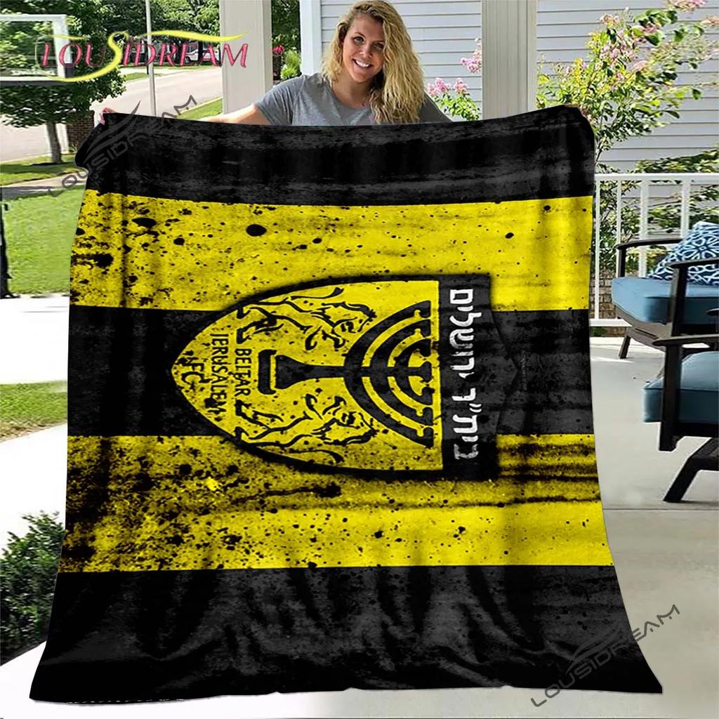 Beitar Jerusalem Fc Plaid Kids Gift Plush Bed Cartoon Cute Bedding Home Decor Throw Blanket Football Cover