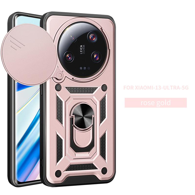 Mi 13 Ultra Case Shockproof Armor Phone Cases For Xiaomi Mi13 Ultra Mi 13ultra Car Magnetic Ring Holder Stand Back Cover