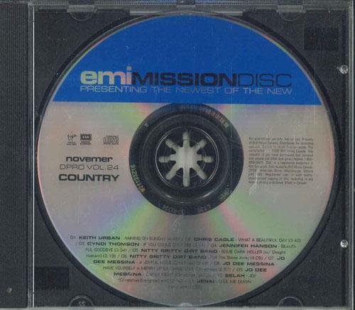 CD РАЗЛИЧНЫЕ Emi Mission Disc Ноябрь Dpro Vol. DPROVOL24 EMI MUSIC CANAD Канада КантриФолк Б/у