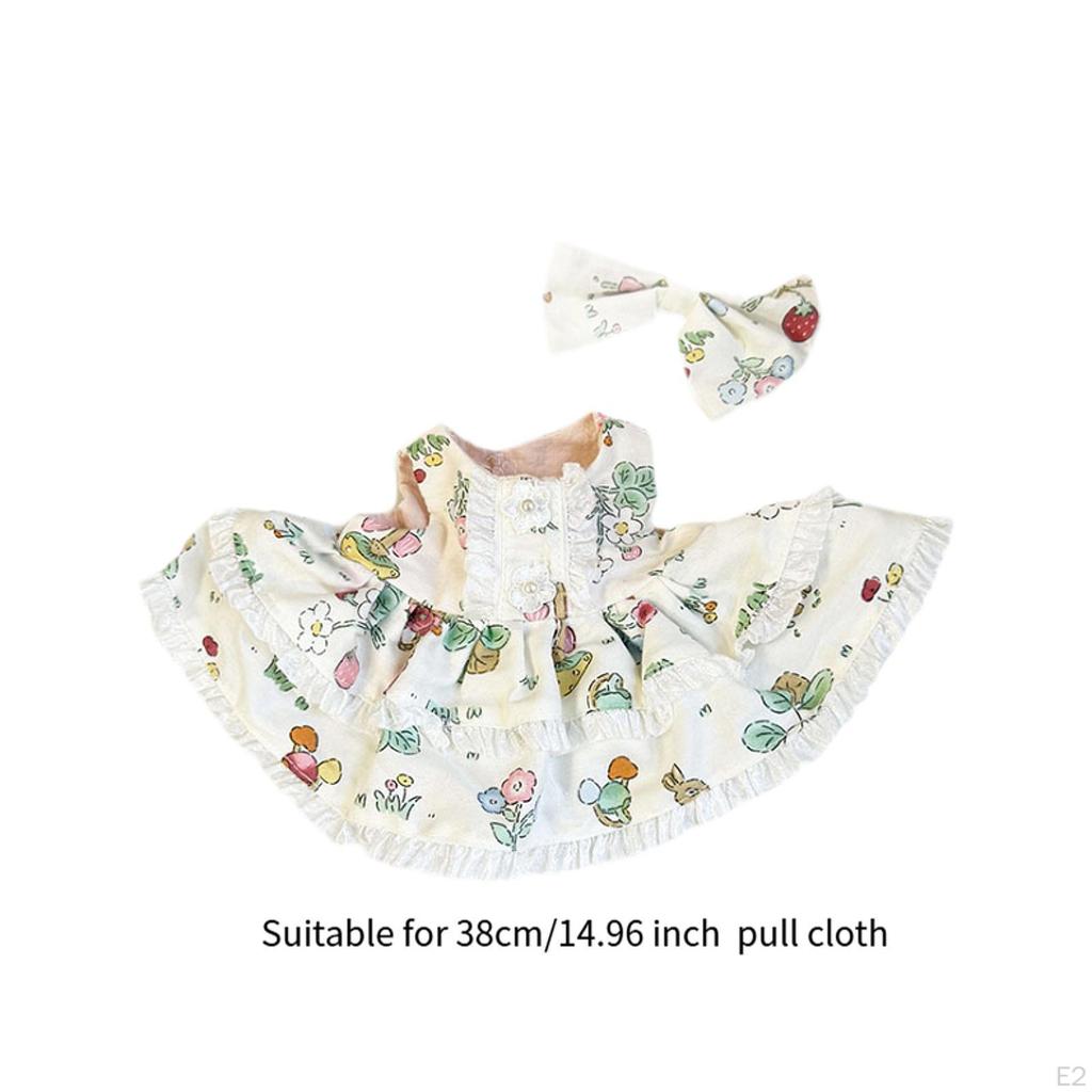 38cm Plush Doll Clothes Dress Clothing Comfortable for Kids Accessories Photo Props