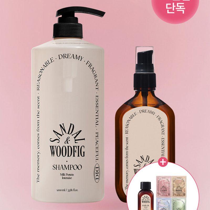 Odid Milk Protein Intensive Shampoo 1L + Milk Protein Intensive Hair Oil 100ml (Free: Hair Oil 30ml + Shampoo 4-pack Sachet)
