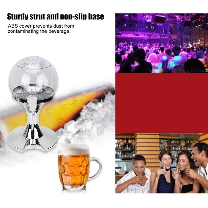 3.5L Argent Forme sphérique Distributeur de bière Distributeur de boissons Distributeur de bière Tool Bar Club Accessoires