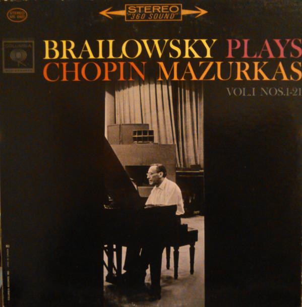 

LP Record ALEXANDER BRAILOWSKY FRDRIC CHO The Complete Mazurkas Vol. 1 MS6402 Columbia Master 1964 US Classical Used
