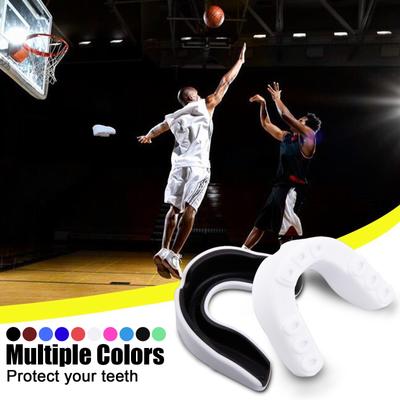 Ochraniacz sportowy na zęby z pudełkiem do przechowywania dla dorosłych i dzieci Mampfsport MMA Ochraniacz sportowy na zęby Boks Taekwondo Piłka nożna Rugby