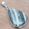 Pendant Zebra Jasper Gemstone Handmade Gift For Her Silver Jewelry 2.25"