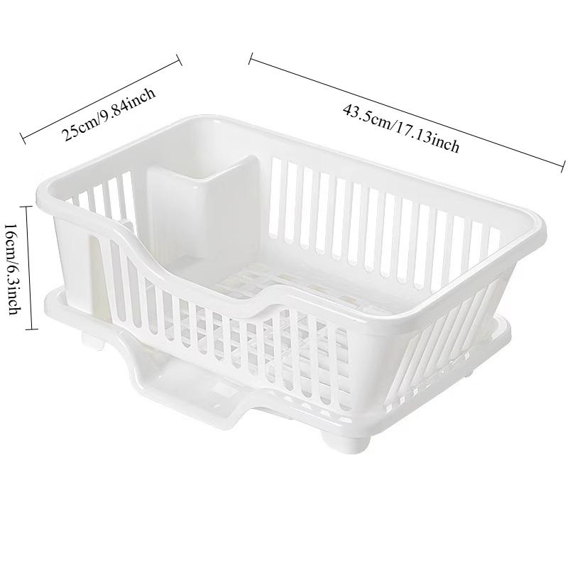 Kitchen Sink Draining Bowl Rack,filter Basket, Dishes Chopsticks Shelf Multi-functional Double Layer Dishwashing Storage Basket