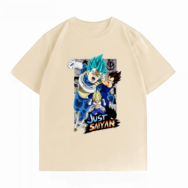 Unisexs Clothing New 100 Cotton Summer TShirt Bandai Dragon Ball Unisexs TShirt Vegeta Print Casual Unisexs TShirt S