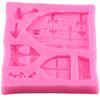 Mushroom House Fairy Tale Silicone Mold for Log Cabin Cakes and Chocolates