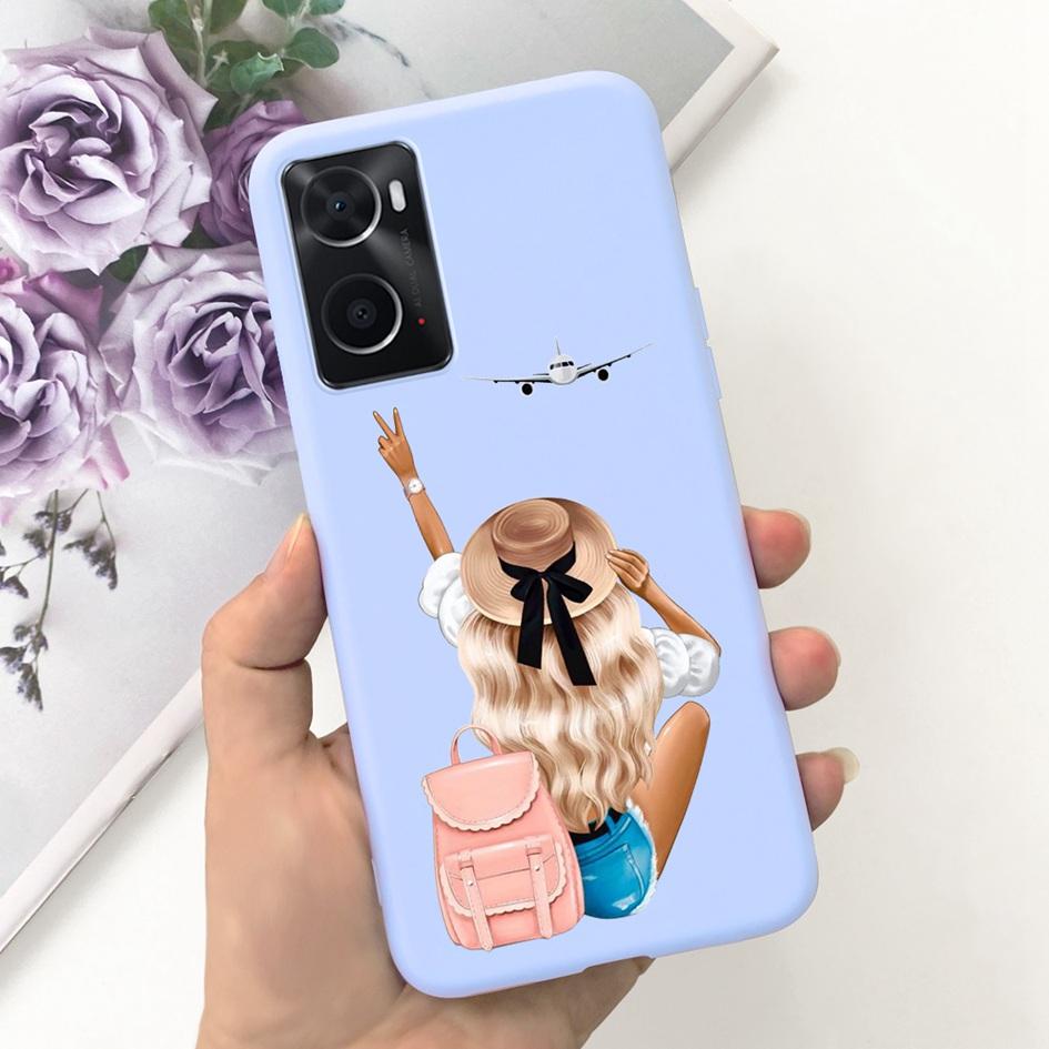 For OPPO A76 A96 4G Case CPH2333 CPH2375 Phone Case Fashion Flower TPU Soft Silicone Cover For OPPO A36 A 76 A 96 OPPOA76 Fundas