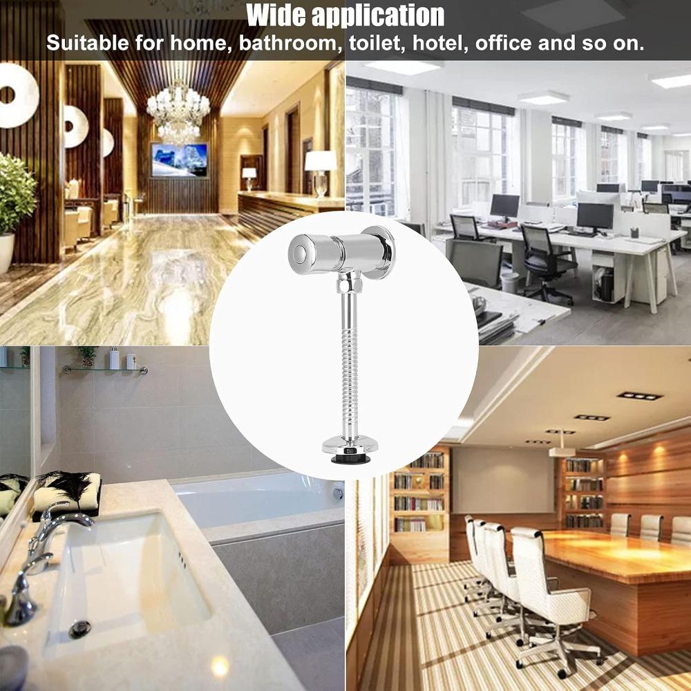 Pressing Type Manual Flush Valve Copper Material Diaphragm Flush Valve  For Home Use