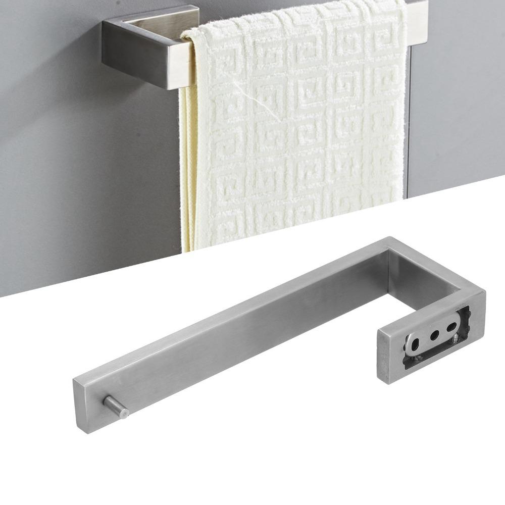 Corrosion Resistant Towel Bar Stainless Steel Hand Towel Holder Durable Towel Holder  Space Saving