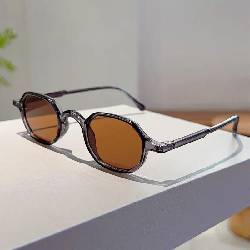 Retro Tortoiseshell Color Round Small Frame Fashion Sunglasses Neutral Trend Personality Street Shooting Sunscreen Sunglasses