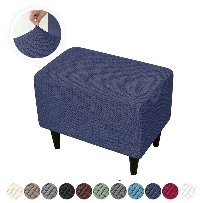 Jacquard Wing Chair Cover Stretch High Sloping Armchair Covers Nordic Elastic Single Sofa Slipcovers With Seat Cushion Covers