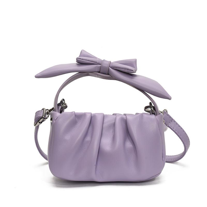 

Милая Сумка-бант Плиссированный Дизайн Женская Мини Повседневная Сумка через Плечо Кроссбоди