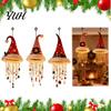 Weihnachtsbaum Hängende Ornamente Weihnachtsmütze Laterne, Leuchtende Weihnachtsmütze Dekoratives Licht mit LED-Lichterkette Feiertagsparty Dekorationen Und Anhänger, Anhänger