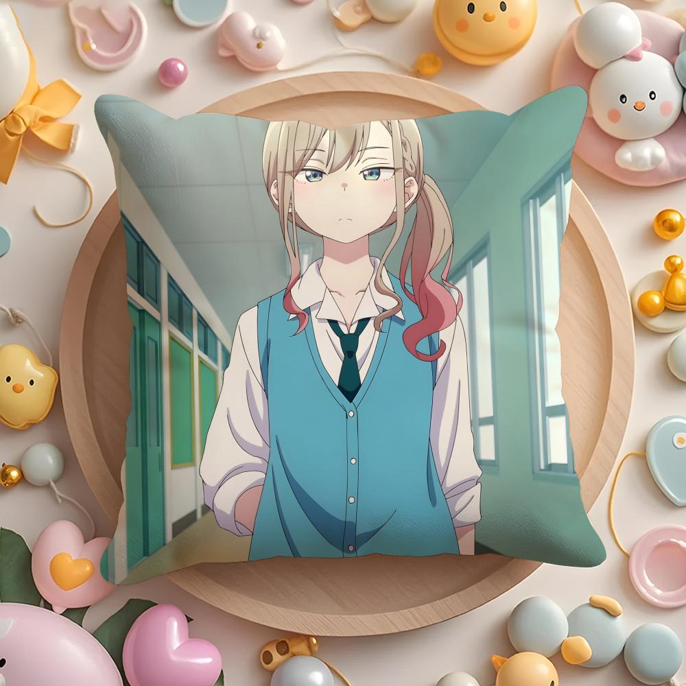 B-Bad G-Girl Anime Cushion Cover Home & Car Multi-Scene Pillow Cover - Reversible, Soft & Durable for Daily Use