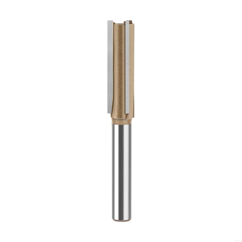 Straight Bit 1/4inch Woodworking Slot Milling 3 Flute Long Router Bit Tool Slotting End Mill Cutter Board