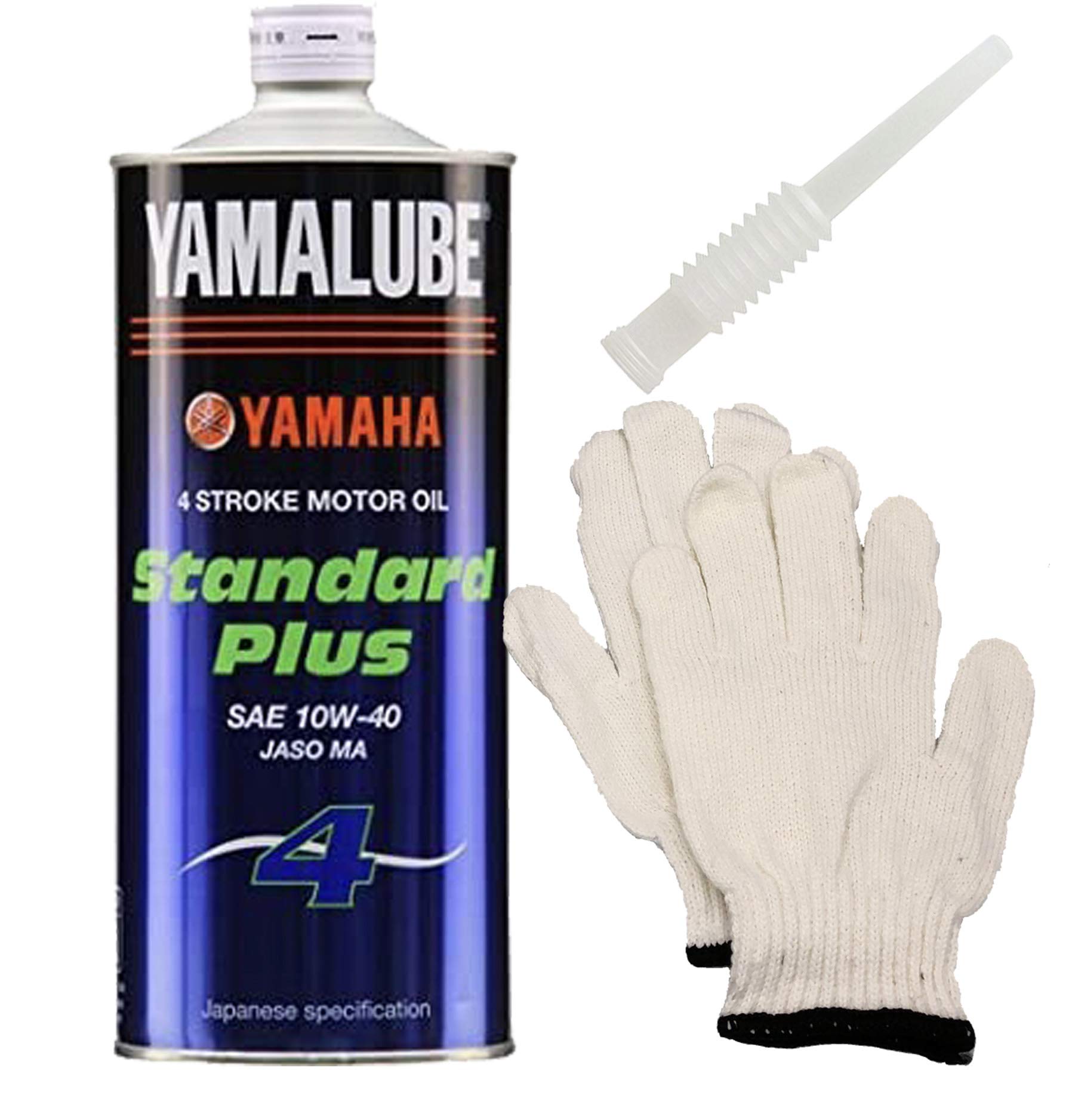 

Моторное масло для мотоциклов Yamaha Yamalube Standard Plus MA2 10W-40 (4-тактный) 1 л + Набор насадок и перчаток (Номер продукта: 90793-32148)