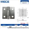 Thickened Stainless Steel Small Hinge for Folding Cabinet, Window, or Wooden Box with Lotus Leaf Design.