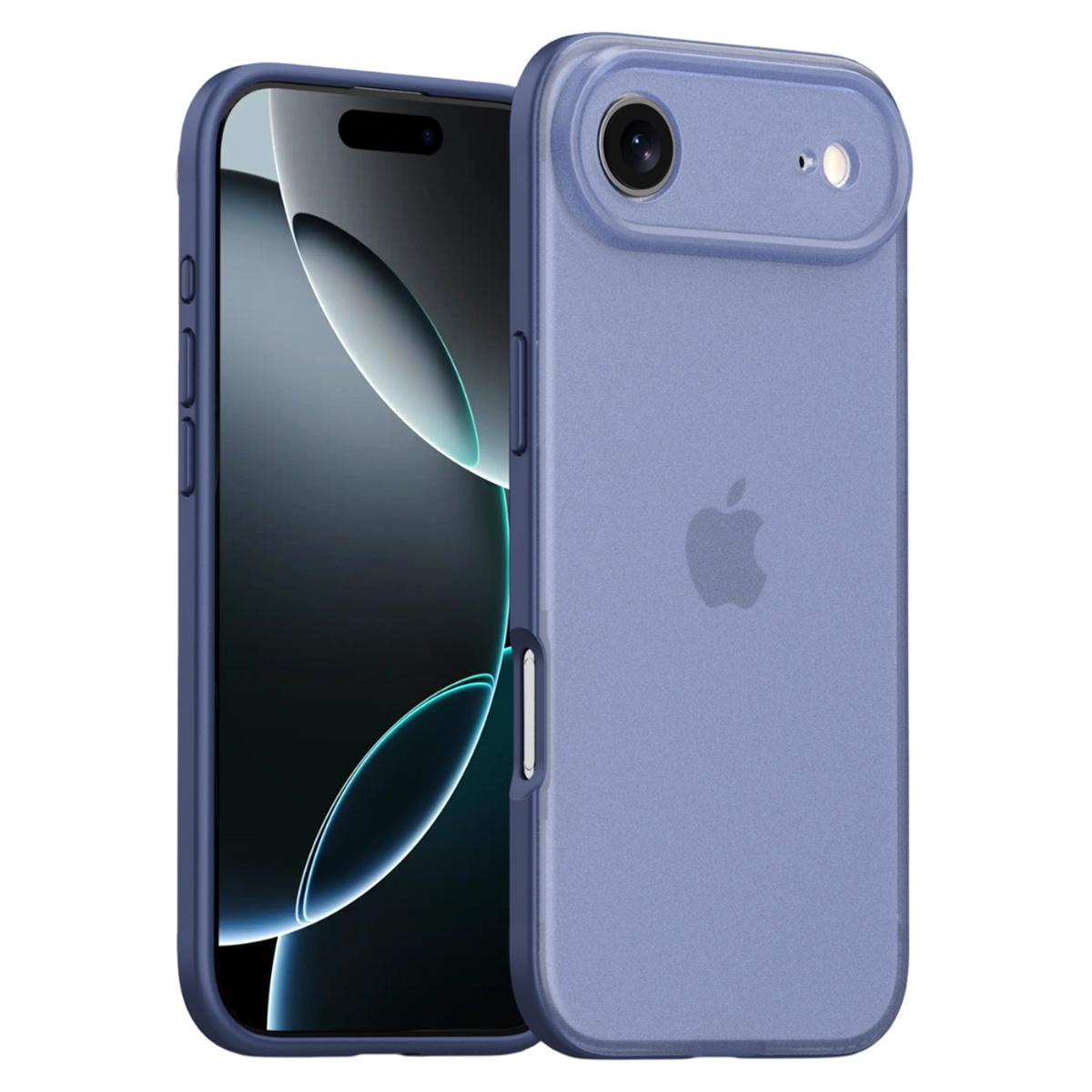 

For iPhone Air Case Skin Feel Frosted PC + TPU Protective Phone Cover B