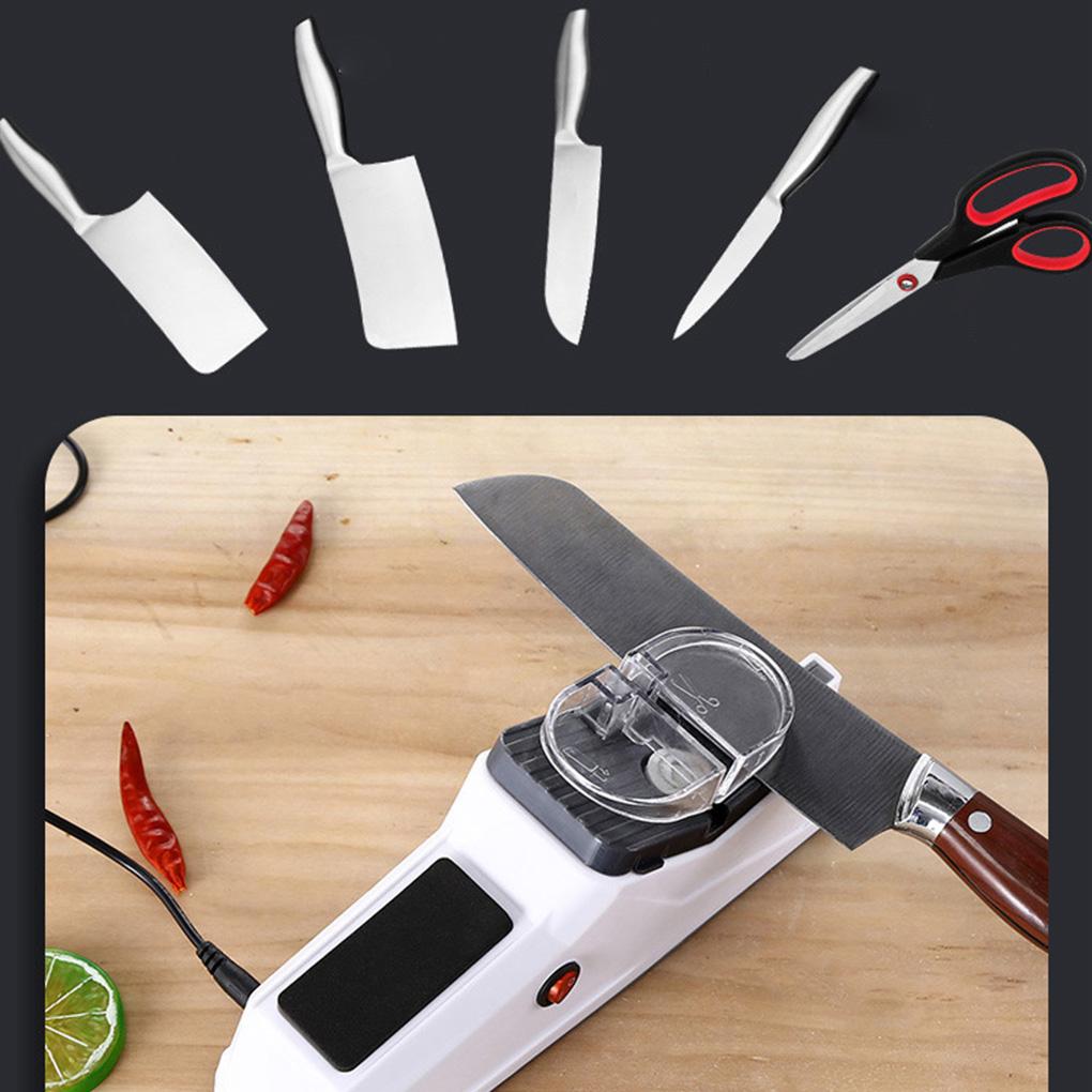 Automatic Knives Sharpeners USB Rechargable Sharpeners Professional Fast Sharpening Tool Kitchen Knives Tool Fine Grinding Blade