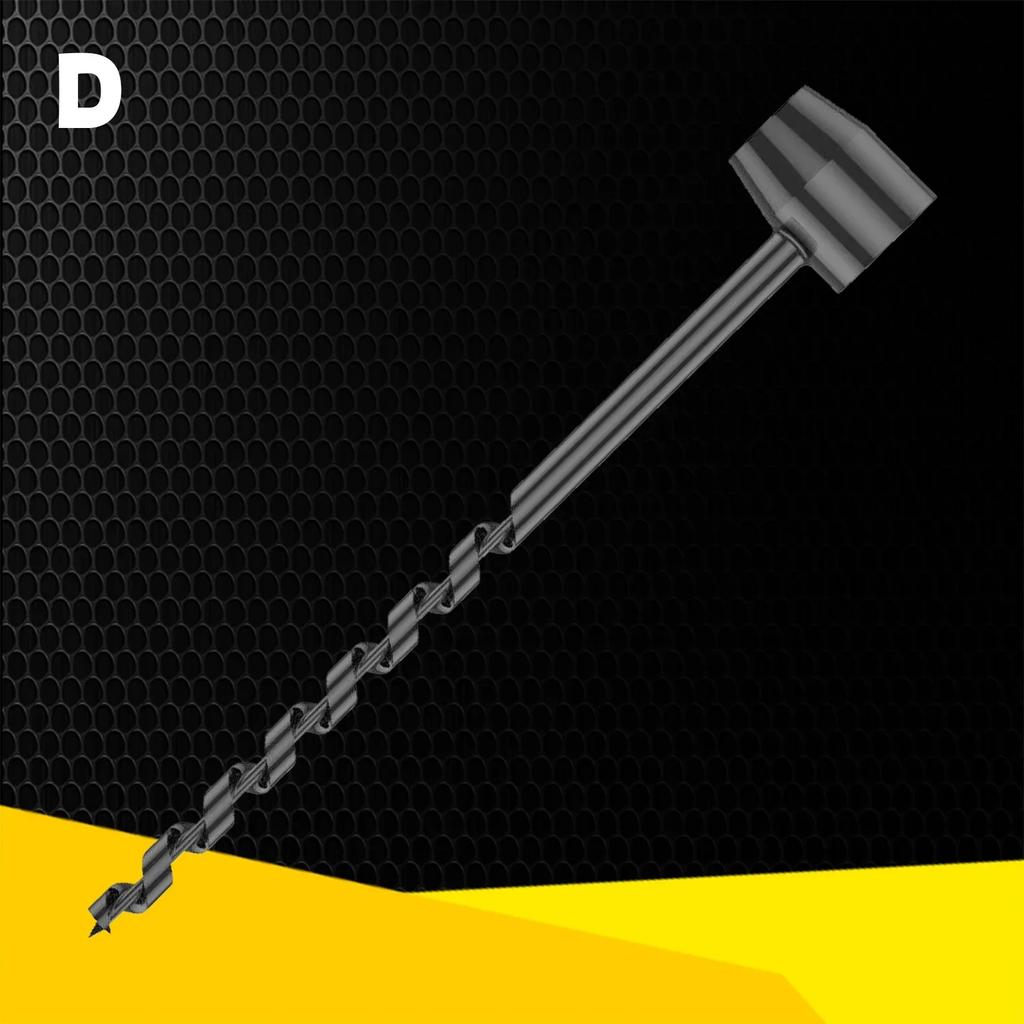 Hand Wood Punch Manual Auger Drill Bush-Craft Carbon Steel Portable Survival Bit