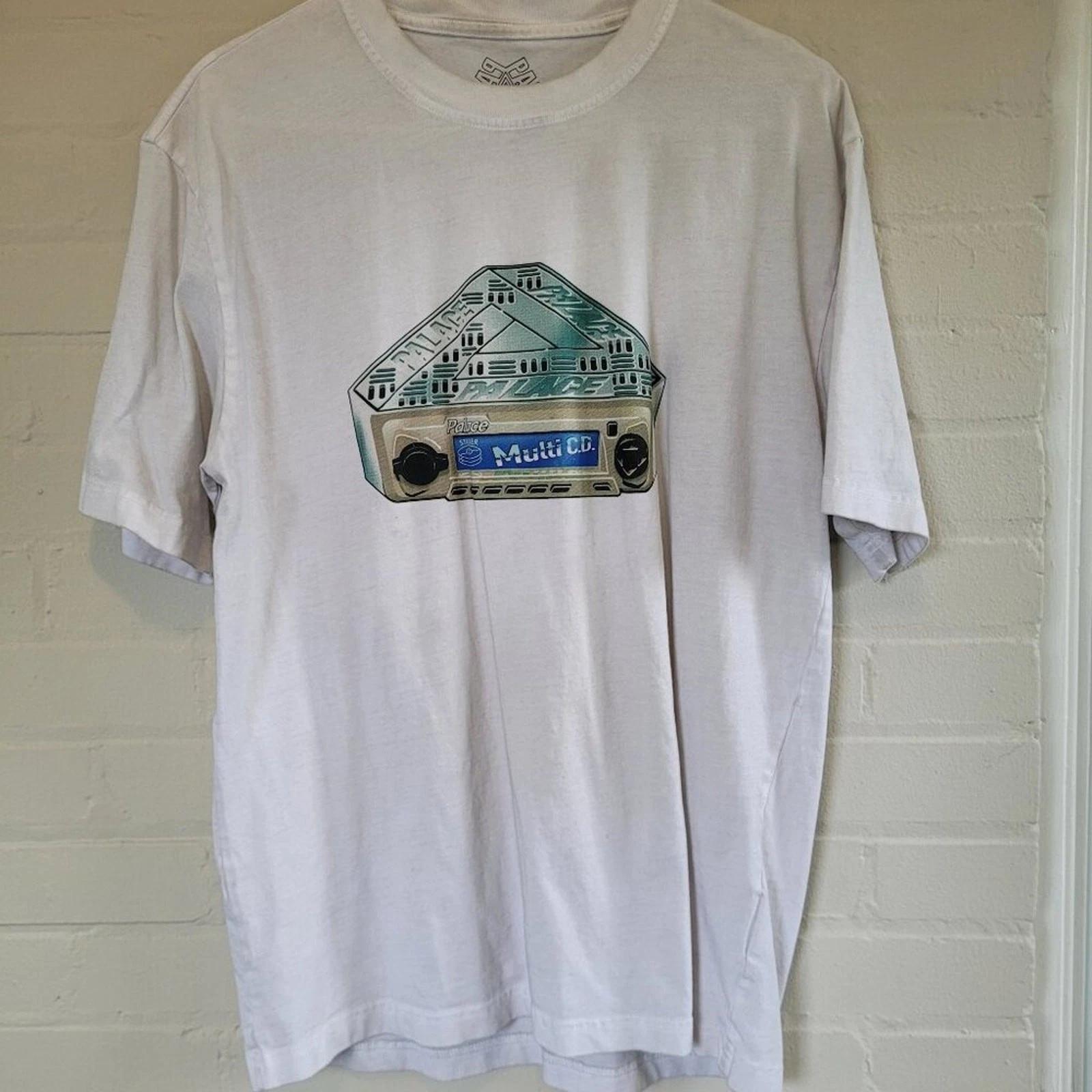 

Palace Stacker Multi-CD Graphic T-Shirt White Size Large (L) 2XL