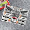 Honda Motorcycle Decoration Reflective Stickers Waterproof Scooter Helmet Decals HRC Modification Accessories Sponsor Stickers akn256