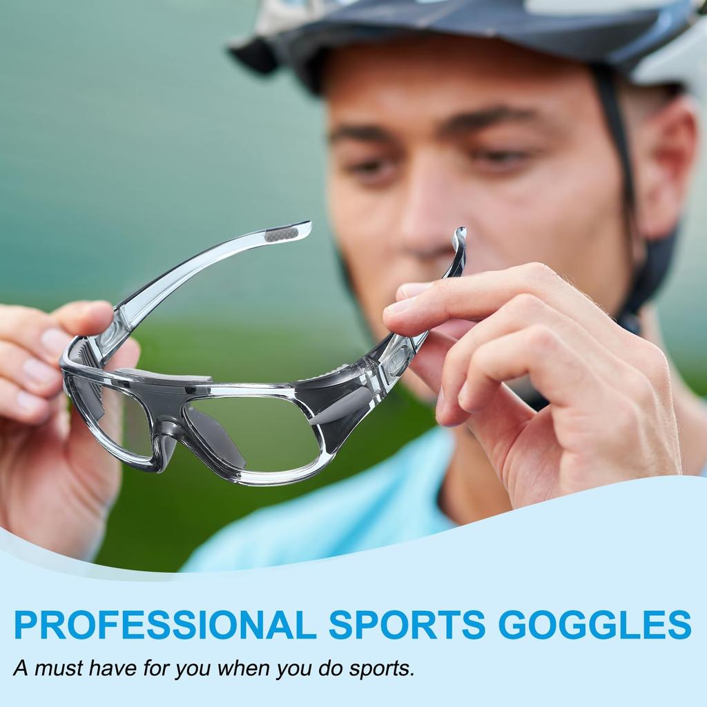 Adjustable Professional Sports Unisex Safety Outdoor Sports Protective Eyewear for Black [PATIKIL] Goggles, Glasses, Basketball, Racquetball,