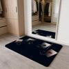 Fashion Spade Floor Mat Washable Absorbent Flannel Door Mat Non-Slip Indoor Floor Carpet