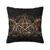 Custom Nordic Pentagram Pentacle Cushion Cover for Sofa Soft Triple Moon Goddess Pagan Wiccan Throw Pillow Case Home Decor