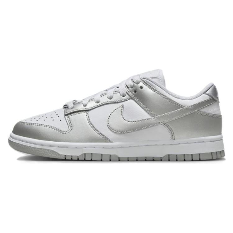 New Nike Dunk Low Metallic Silver Women's FV1311-100