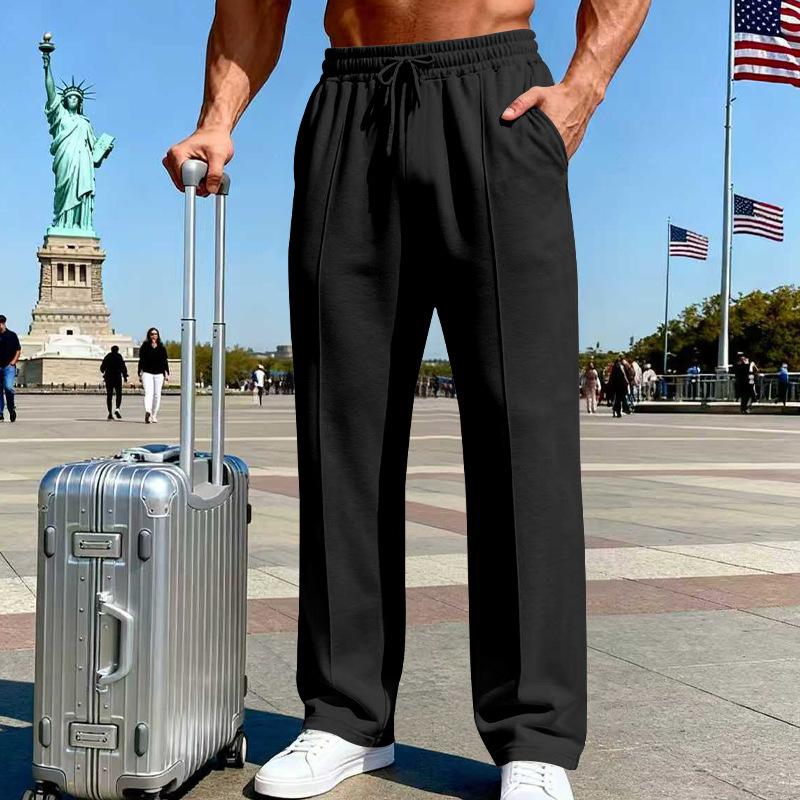 Mens Plus Size Casual Straight Leg Jogger Pants For All Seasons