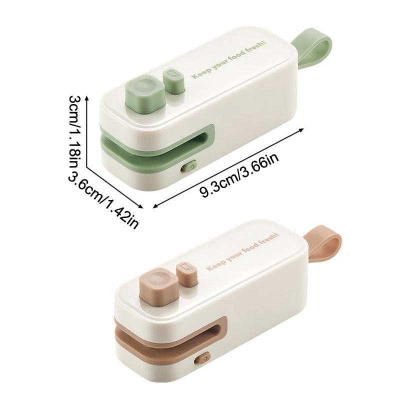 Mini Bag Sealer, Portable Handheld Vacuum Food Sealer Bag Sealing Machine For Plastic Bag Snack Bag,Rechargeable Food Bag Sealer