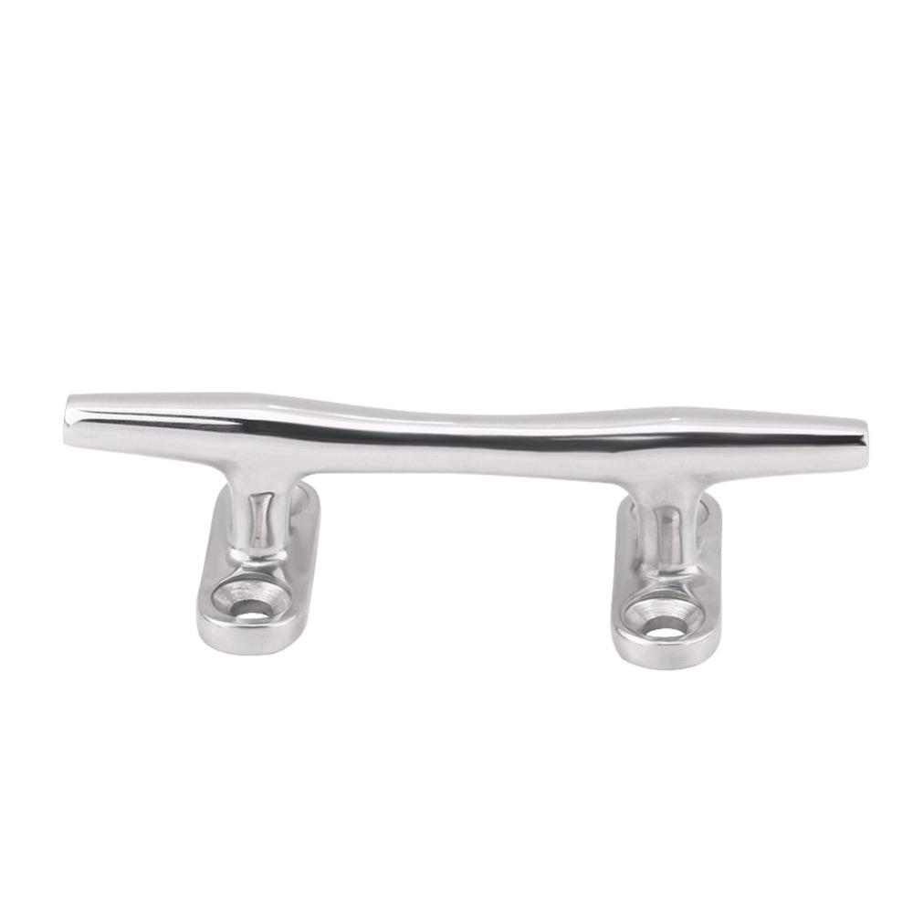 Rope Cleat 4Inch Boat Cleat 316 Stainless Steel Heavy Duty Marine Cleat Hollow Base Cleat Dock Use