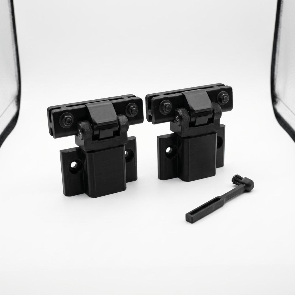 Turntable Hinges with Accessory Easy Installation Dust Cover Hinge Robust