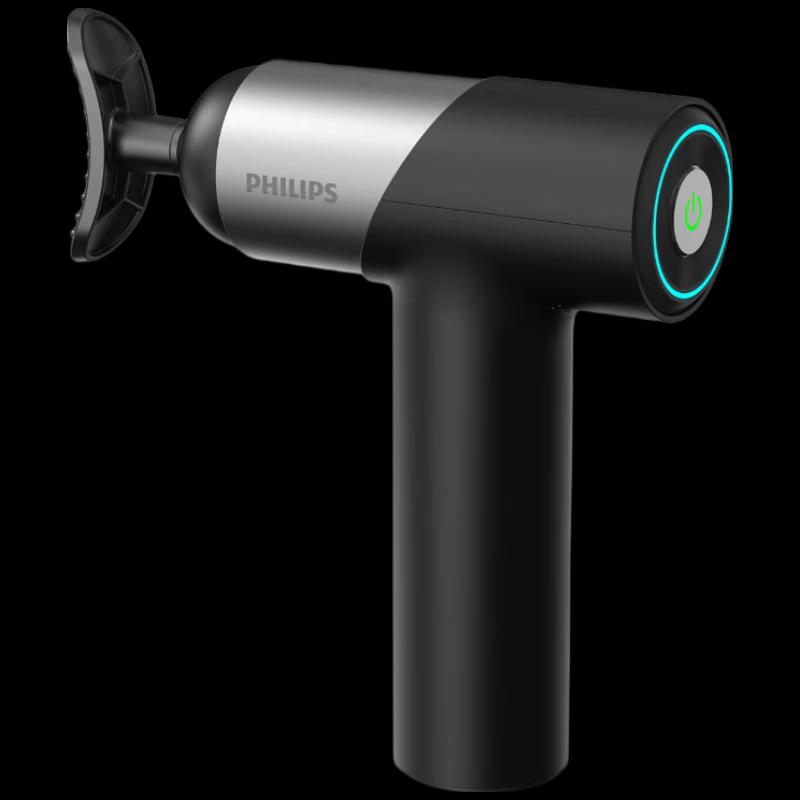 Мини-массажный пистолет Philips PPM3203G, китайская вилка (адаптер в комплекте)