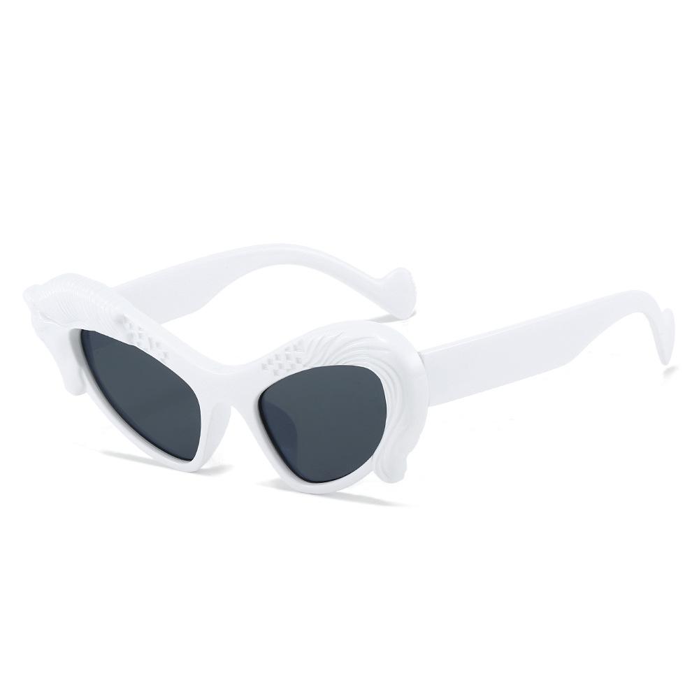 New Cat Eye Sunglasses, Personalized Ins Animal Horse Elements Hip Hop Funny Fashion Gift Sunglasses