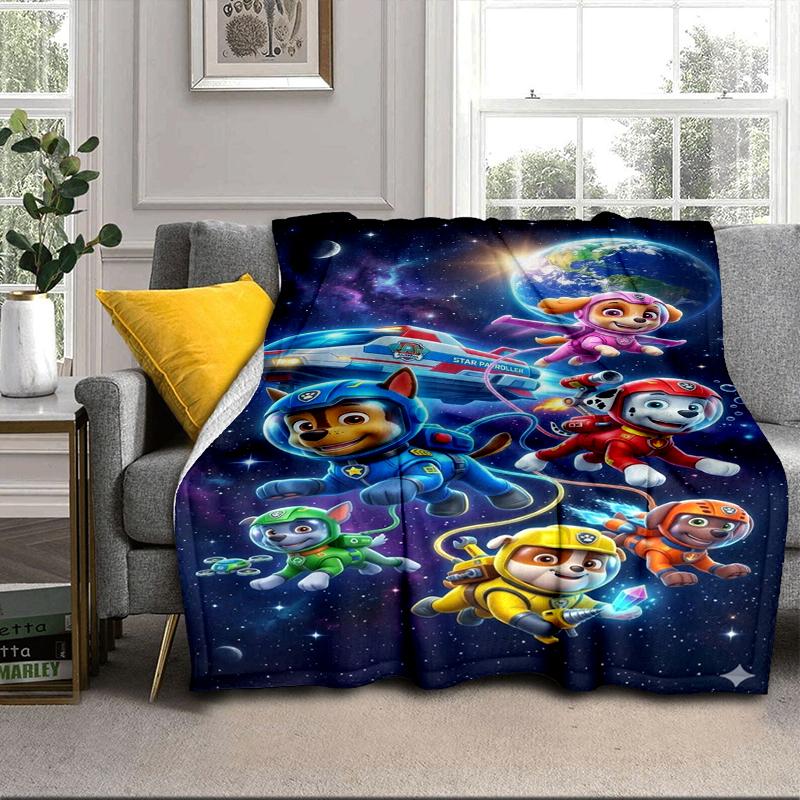 Space Patrol Pals Blanket Flannel Blanket for Bed, Sofa, Camping, Hiking, Picnic Essentials, Gift for Family Fan Gifts