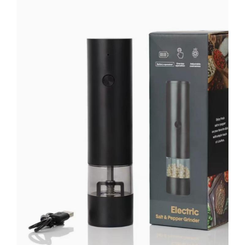 Electric Pepper Grinder Automatic Salt   Adjustable Coarseness Spice Grinder  Kitchen Seasoning Grinding Tool