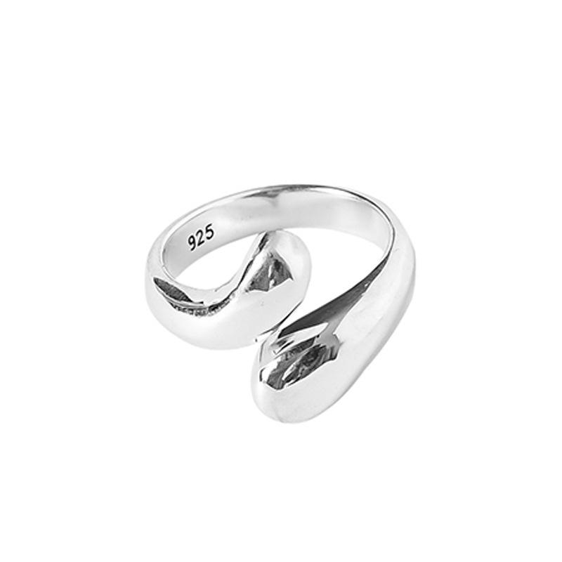 Retro Chic Hollow Design Open Ring For Women In 925 Sterling Silver Fashion