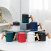 450ml Ceramic Mug Household Water Separation Cup Office Covered Filter Cup Tea Steeping Cup Drinking Utensils Teaset Accessories