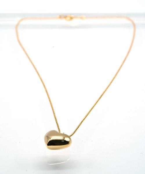 Bonbeau Volume Heart Point Gold Necklace 9Mm 15Mm 20Mm