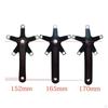 130 44T Crankset Aluminum Alloy with Bottom Bracket Matte Black Cycle Part for Road Bikers,