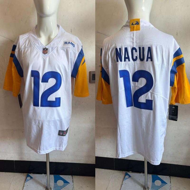 2026 NFL Rams Second Generation Embroidered Short Sleeve Jersey Football Game Shirt