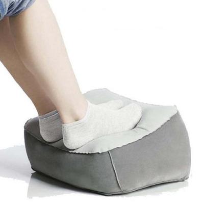 Almofada Inflável Portátil para Pernas de PVC: Apoio de Pés em Material de Veludo para Conforto em Casa e ao Ar Livre, Massagem e Alívio da Fadiga.