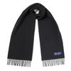 ABRAHAM MOON Merino Wool Muffler 25cm - Black